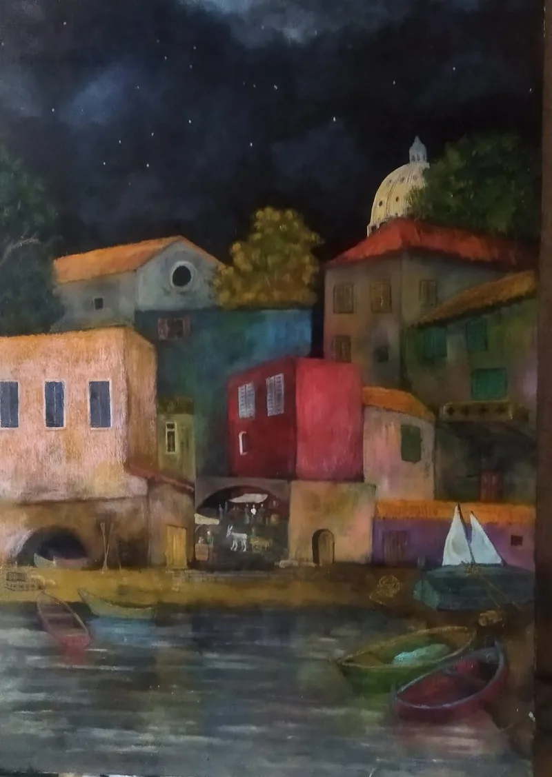 A seaside town in Italy