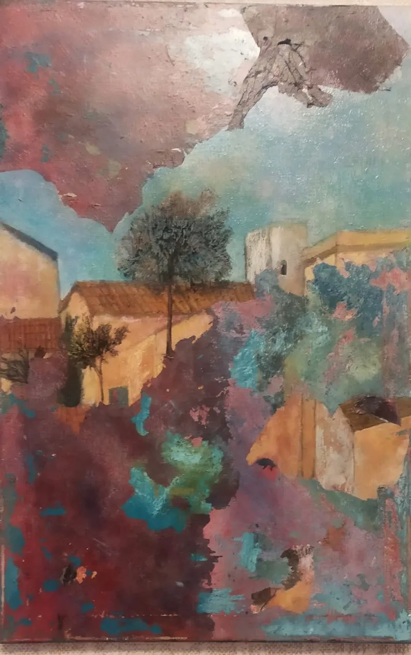 Imitation of a fresco