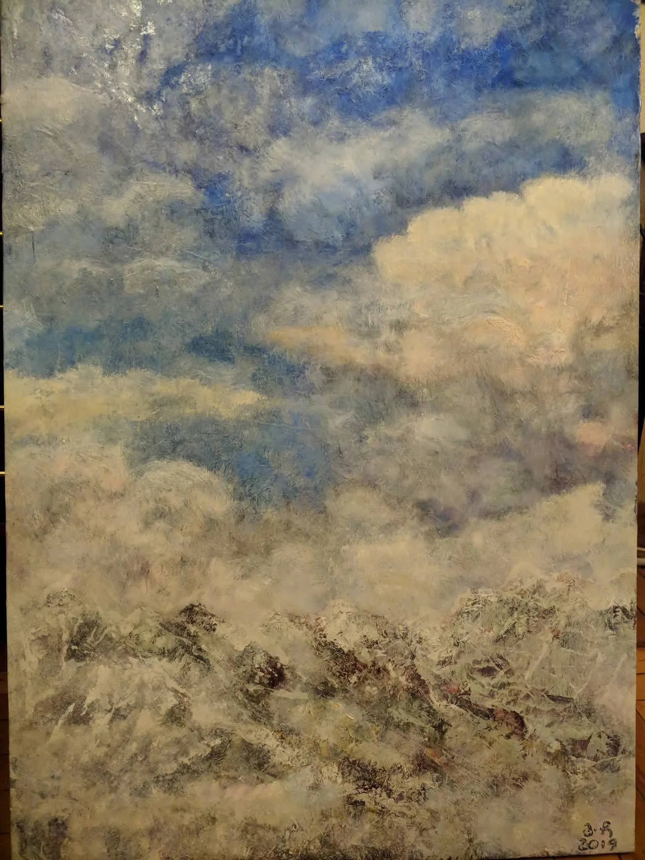 Mountains to clouds