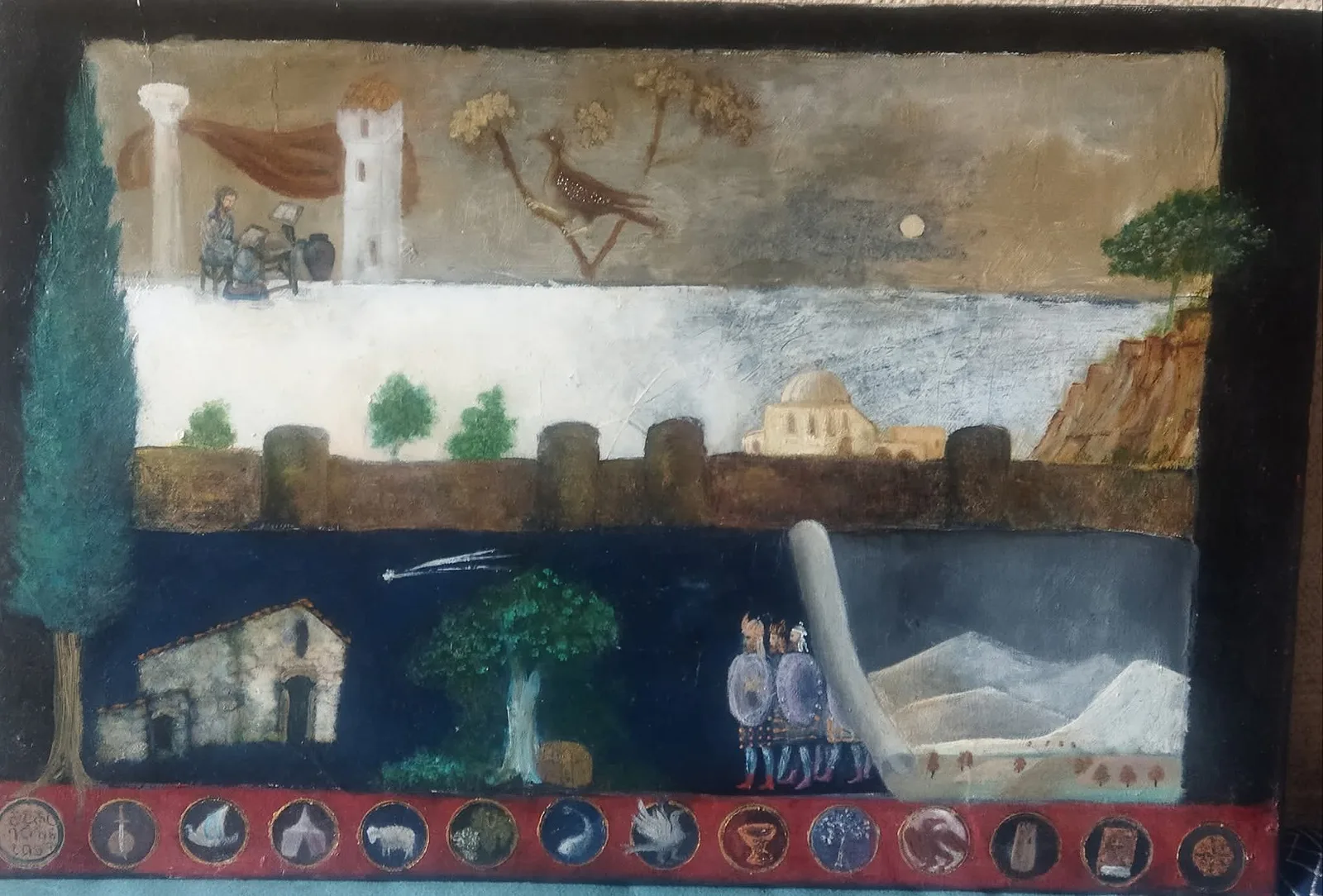 Based on the motifs of the Romanesque period