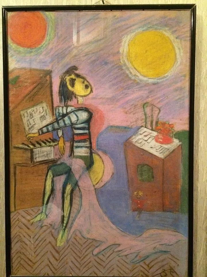 The boy at the piano